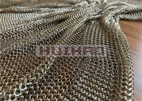 7 mm en 12 mm roestvrij staal ring mesh gordijn voor ruimte decoratie
