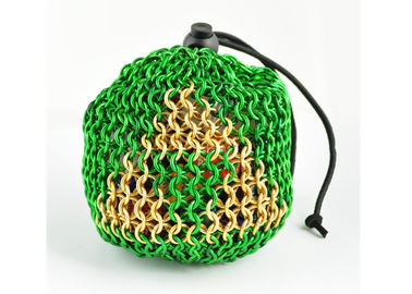 DIY-het Metaal Geplateerd Ring Mesh Dice Bag With Color van Chainmail van het Roestvrij staalaluminium