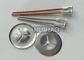 3 mm condensatorontlading Bi-metalen isolatie pin met as