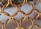 Roségouden metalen ringgaasgordijn 15 mm voor architectuurontwerp