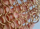 Gouden Kleur Chainmail Mesh Fabric 1.5x15mm voor Zaal Verdeling