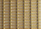 Geplooid Decoratief Draadnetwerk, Architecturaal Staalnetwerk in Gouden Kleur voor Bureau