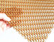 Geplooide Gouden Kleur 5mm van het Draad Decoratieve Roestvrij staal Geweven Netwerk Omslaghoogte