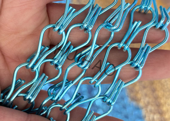 Doppelhoek decoratief aluminium keten schakel gordijn voor douchegordijn