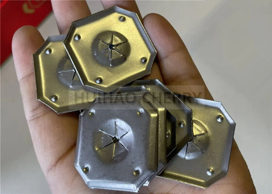 1-1/4" Corrosiebestendige zelfvergrendelende wasmachine 316 roestvrij staal Vierkante vergrendelingswasmachine voor rockwool isolatie