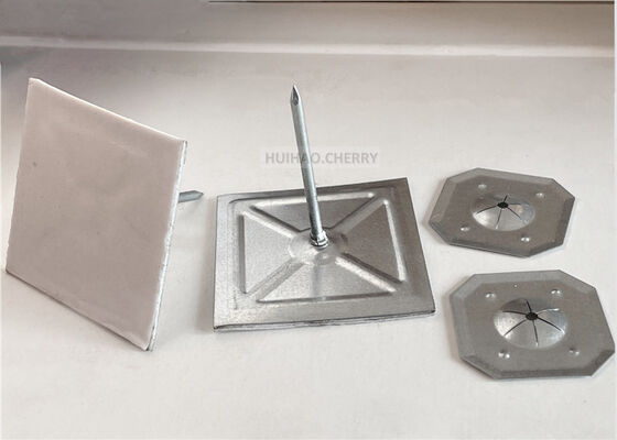 12 Gauge Isolatiestiftpennen en Ringetjes Gegalvaniseerd Staal Rotswol Isolatiepennen