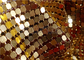 4mm Sparkly het Hotel van Metaalmesh fabric curtains gold for of Restaurantdecoratie