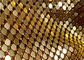 4mm Sparkly het Hotel van Metaalmesh fabric curtains gold for of Restaurantdecoratie