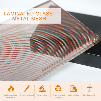 Anti-Shatter Safety Copper Mesh voor ramen van hoge gebouwen