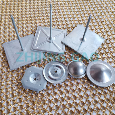 Zelfklevende type steenwol pinnen met 50 mm tape basis