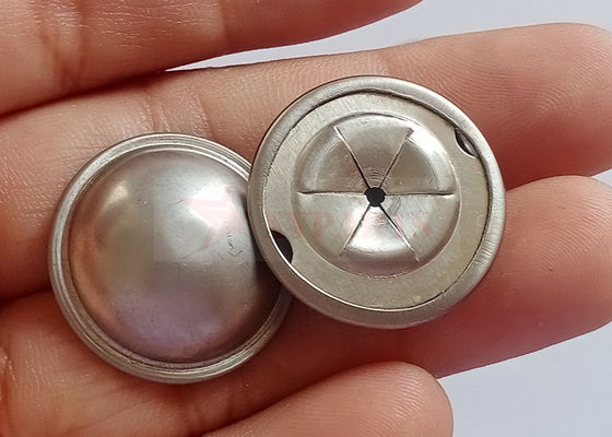7/8" ruiten met koepel van roestvrij staal voor isolatiepenen van 14 gauge