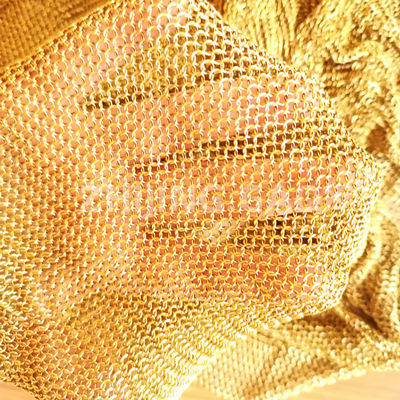 Ringen van het type las Goudkleur Ring Mesh 12 mm