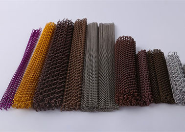 Koperkleur aluminium metalen gaas draperies voor interieur scheidingswand
