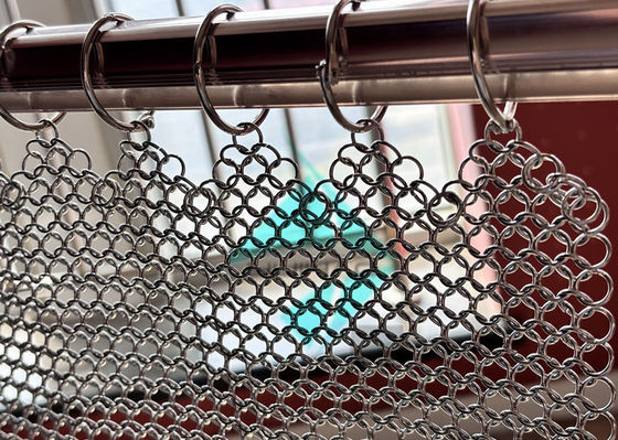 1.2x10mm roestvrij staal metalen ringnet draperies voor decoratie