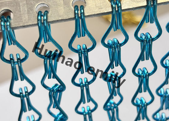 12x24 mm Aluminium metalen gaasketen gordijn met geanodiseerde behandeling