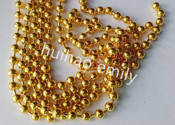 Geweren metalen kleur ballen keten kraal gordijn voor hotel decoratie