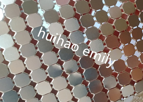 8x8mm Glanzend Aluminium Sequin Metalen Mesh Gordijn Voor Decoratie