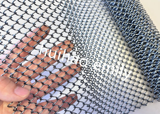 6x6mm opening decoratief metalen gaas gordijn voor open haard scherm