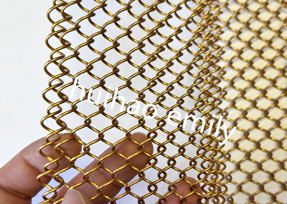 6x6mm opening decoratief metalen gaas gordijn voor open haard scherm