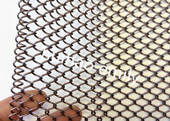 6x6mm opening decoratief metalen gaas gordijn voor open haard scherm