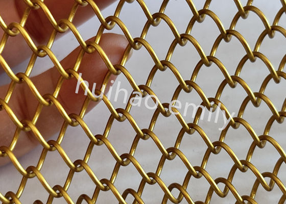Architectural Aluminium Metal Coil Drapery Mesh voor winkelcentra