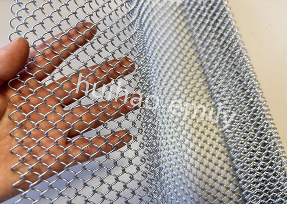 Architectural Aluminium Metal Coil Drapery Mesh voor winkelcentra