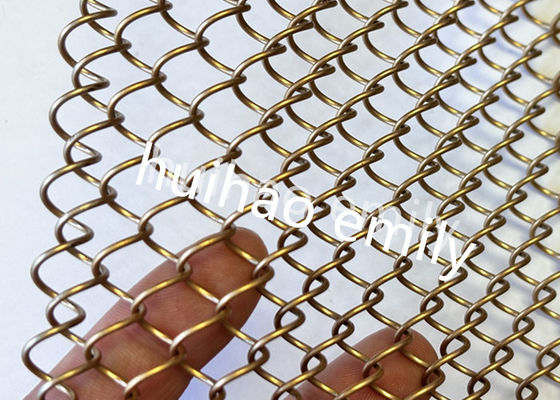 8x8mm opening Aluminium metalen spoel mesh als ruimteverdelingsgordijn