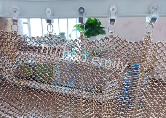 1.2 mm draad aluminium metaal gaas draperies voor restaurant decoratie