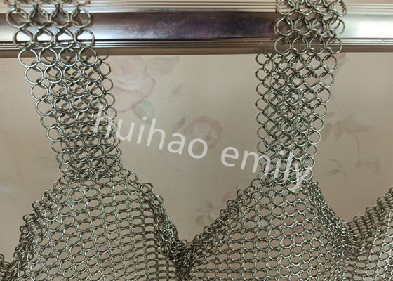 0,8x7 mm gelast type ringgaasgordijn voor interieurdecoratie