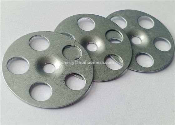 Gegalvaniseerde stalen isolatieplaten voor wasmachines 1-1/4" voor houten of metalen steken