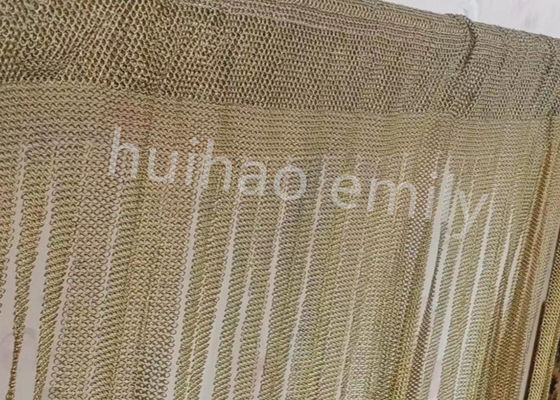 Roestvrij staal 7 mm Ring Mesh Chain Mail Curtain Met Fring