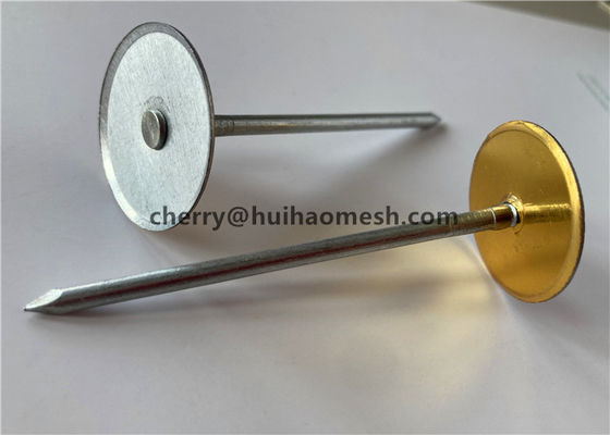 12 Gauge condensator discharge cup head weld pins voor het bevestigen van isolatie op een metalen oppervlak