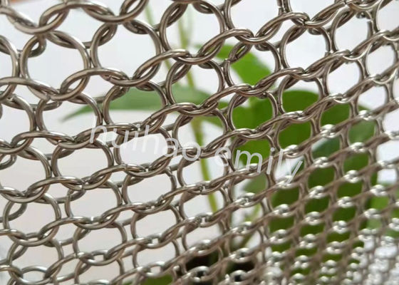 Brandpreventie metalen ring mesh gordijn voor restaurant scheidingswand