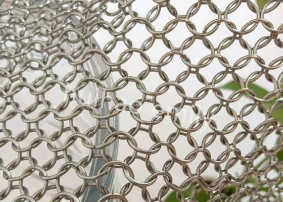 Brandpreventie metalen ring mesh gordijn voor restaurant scheidingswand