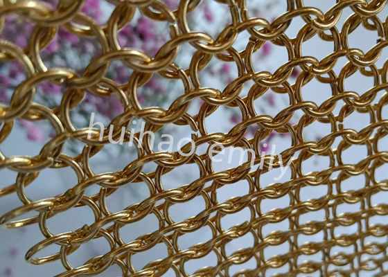 Brandpreventie metalen ring mesh gordijn voor restaurant scheidingswand