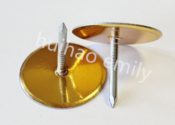 38 mm gegalvaniseerd stalen buisvoering koppen met gouden papier