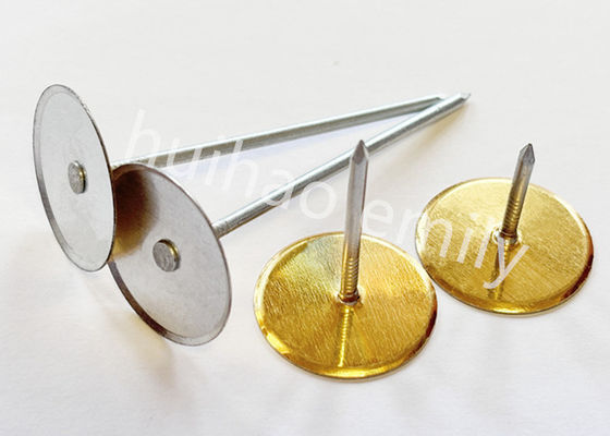 38 mm gegalvaniseerd stalen buisvoering koppen met gouden papier