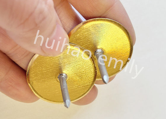 38 mm gegalvaniseerd stalen buisvoering koppen met gouden papier