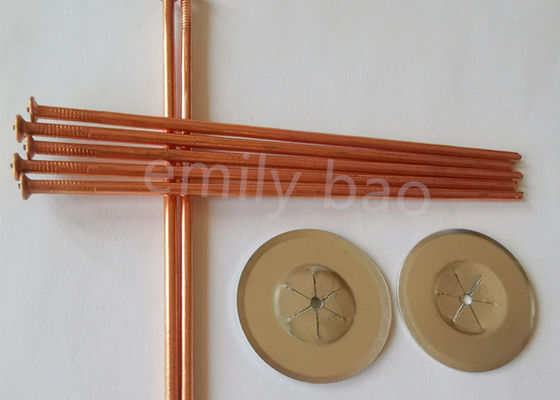 CD Weld Stud-3mm koper geplatte isolatieweldpinnen met plat eind
