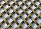 Het gouden Netwerk van de Kleuren Architecturale Draad, Geplooid Vlak Netwerk 6mm van het Draadscherm Opening