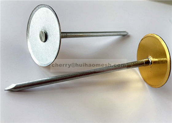 1-1/8 "Caped condensator Discharge Cd Weld Pins voor het bevestigen van isolatie aan de binnenkant van plaat metalen luchtleidingen