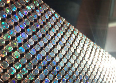 4 mm goudkleurig aluminium doek metalen gaas voor hotelversiering