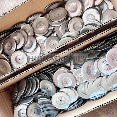 Ronde zelfborgende ring voor het bevestigen van isolatiehangerpennen