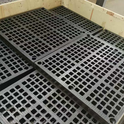 Module Deck Media Rubber Vibrating Screen Mesh voor ertstoepassingen