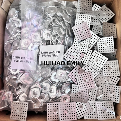 32 mm gegalvaniseerd stalen vierkant zelfvergrendelend wasmachine reparatie 2,7 mm isolatie pinnen