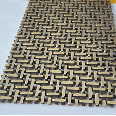 SS304 Woven Wire Mesh Voor Keuken Meubel Deurbalustrade