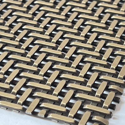 SS304 Woven Wire Mesh Voor Keuken Meubel Deurbalustrade