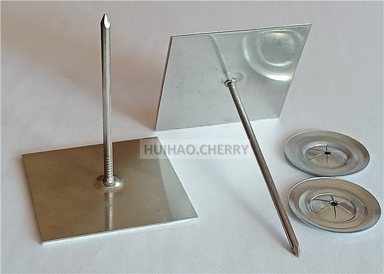 4-1/2" Kleefstofbasis Isolatie Pins gegalvaniseerd staal voor het bevestigen van duct wrap of isolatie board