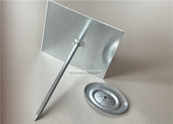 Isolatieraad en Minerale Wol Bevestiging Zelfklevende Aluminium Spijkerpennen 65mm Met Clips