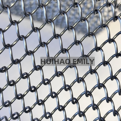 0.8mmx8mm Aluminium legering metalen spoel draperies Flexibel metalen gaas gordijn